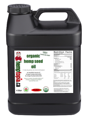 Organic Hemp Seed Oil 4 liter jug