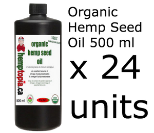 bulk Organic Hemp Seed oil 500ml (x24)