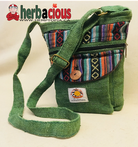 Hemp Side Shoulder Bag (green)
